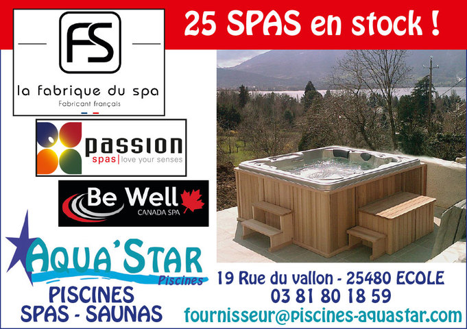 25 Spas en stock !