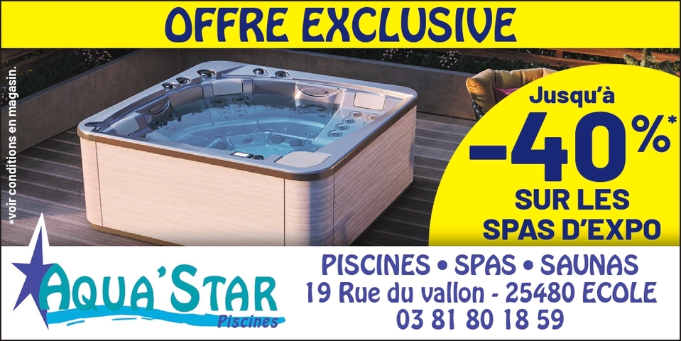 OFFRE EXCLUSIVE SUR LES SPAS D’EXPO